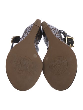 Tory Burch Leather Lasercut Accents Espadrilles