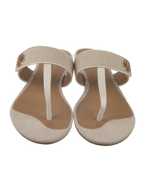 Tory Burch Canvas T-Strap Sandals