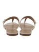 Tory Burch Canvas T-Strap Sandals