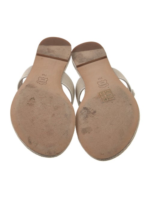 Tory Burch Canvas T-Strap Sandals