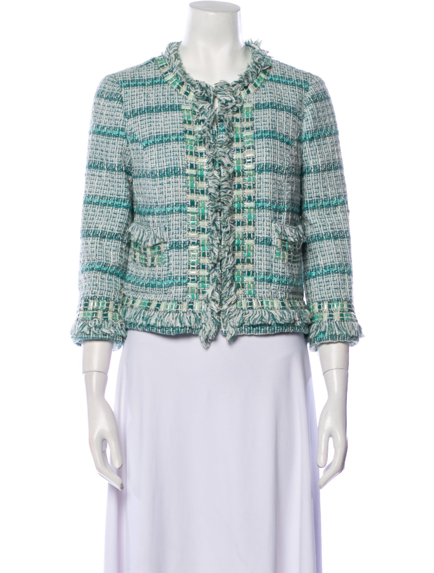 Tory Burch Tweed Pattern Evening Jacket