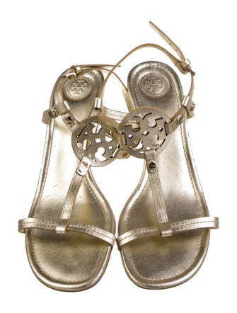 Tory Burch Leather T-Strap Sandals
