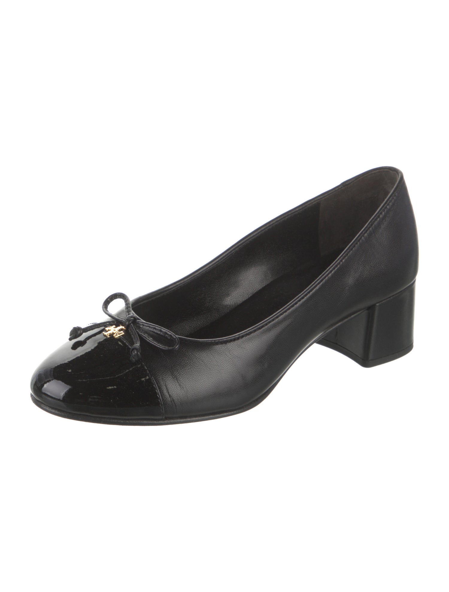 Tory Burch Leather Bow Accents Pumps