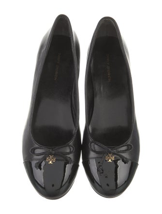 Tory Burch Leather Bow Accents Pumps