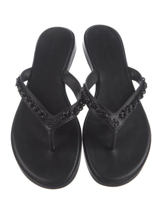 Tory Burch Leather Slides