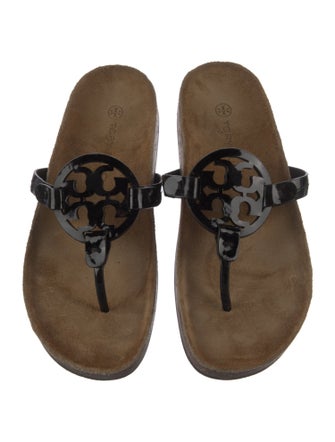 Tory Burch Patent Leather Slides