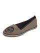 Tory Burch Canvas Striped Loafers
