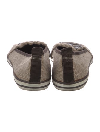 Tory Burch Canvas Striped Loafers