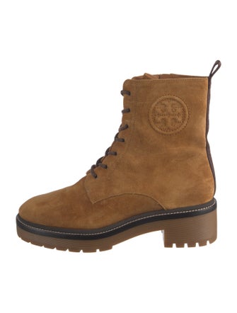Tory Burch Suede Combat Boots