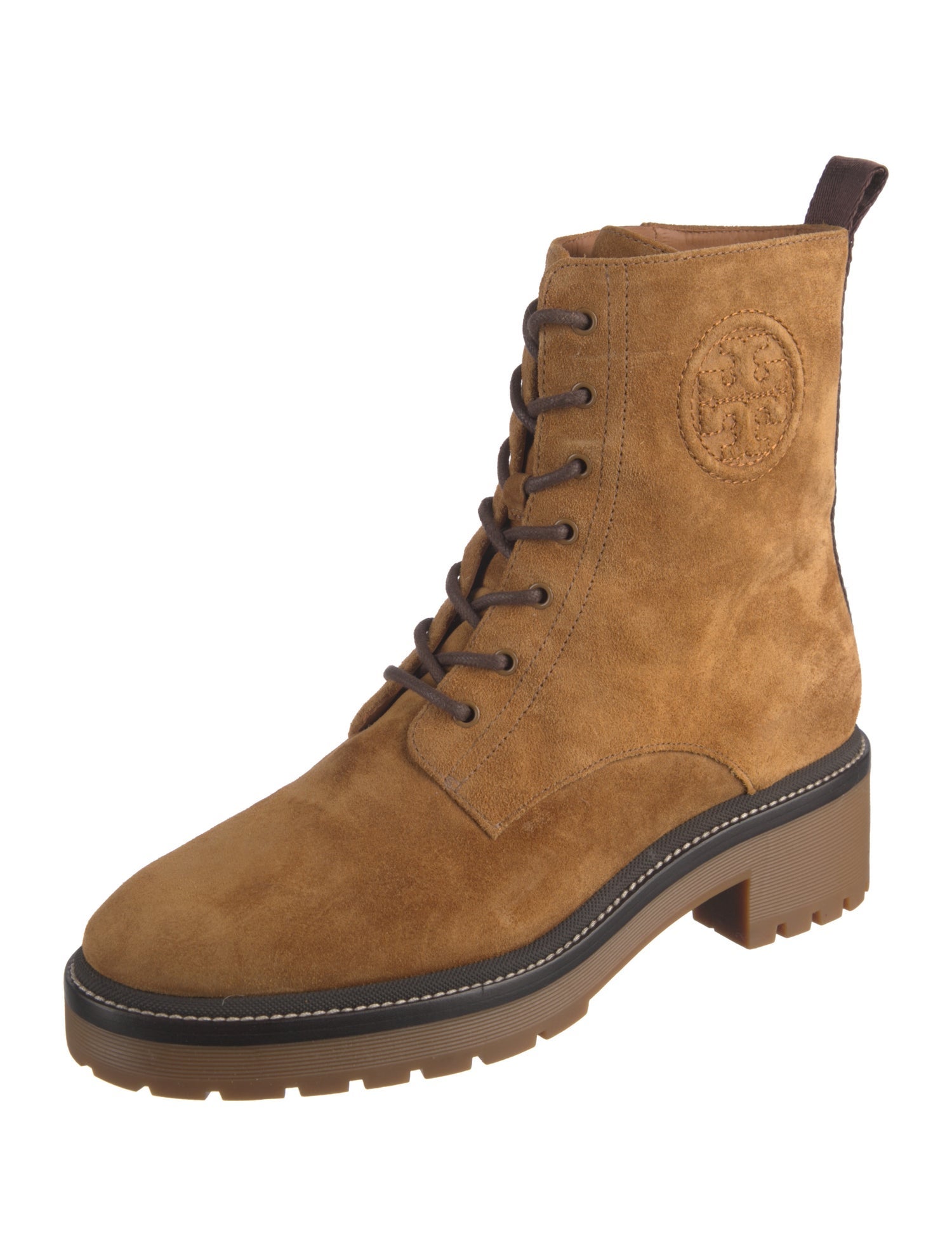 Tory Burch Suede Combat Boots