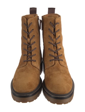Tory Burch Suede Combat Boots