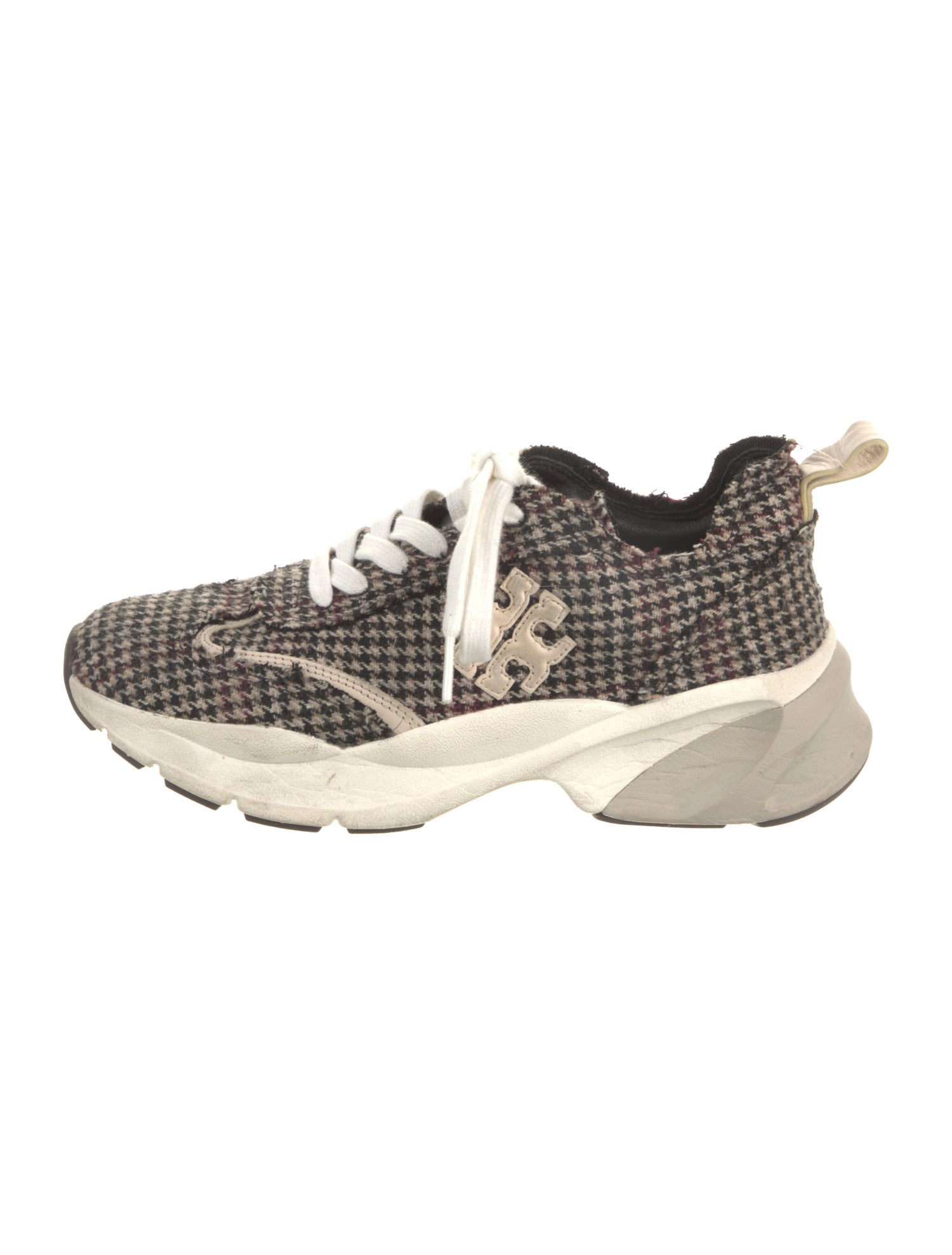 Tory Burch Tweed Printed Sneakers