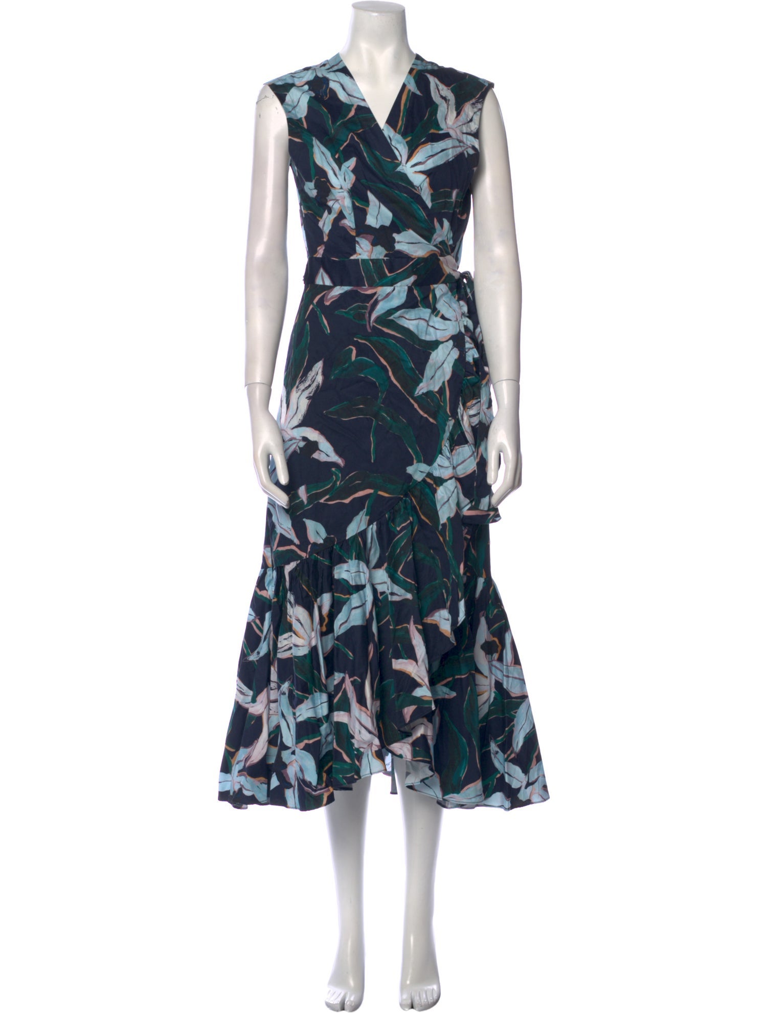 Tory Burch Floral Print Long Dress