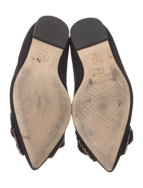 Tory Burch Suede Crystal Embellishments Flats