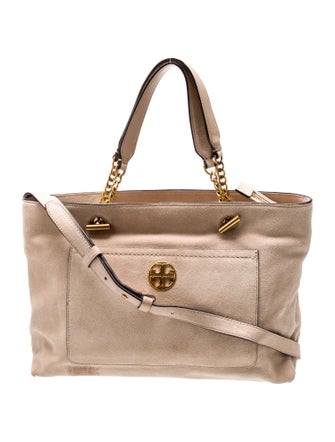 Tory Burch Suede Top Handle Bag