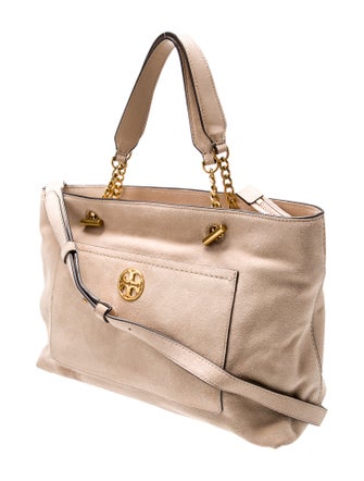 Tory Burch Suede Top Handle Bag