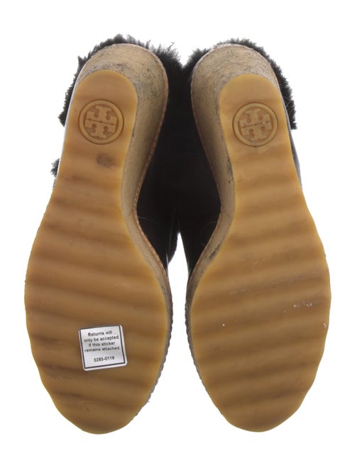 Tory Burch Suede Fur Trim Boots