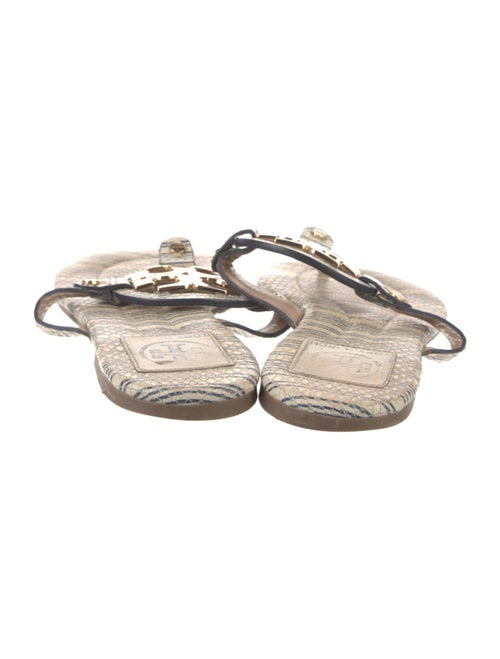 Tory Burch Leather Striped Slides