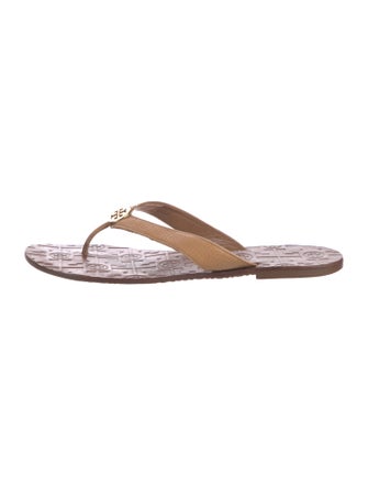 Tory Burch Leather Flip Flops