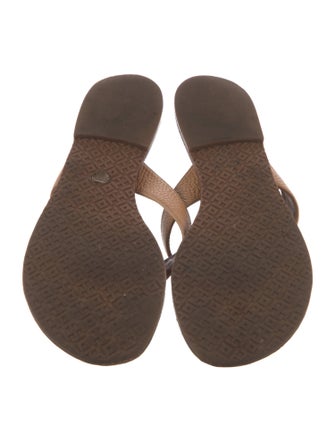 Tory Burch Leather Flip Flops