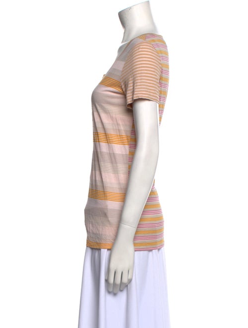 Tory Burch Striped Scoop Neck T-Shirt