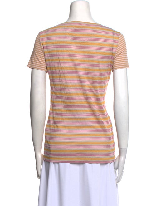Tory Burch Striped Scoop Neck T-Shirt