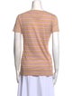 Tory Burch Striped Scoop Neck T-Shirt