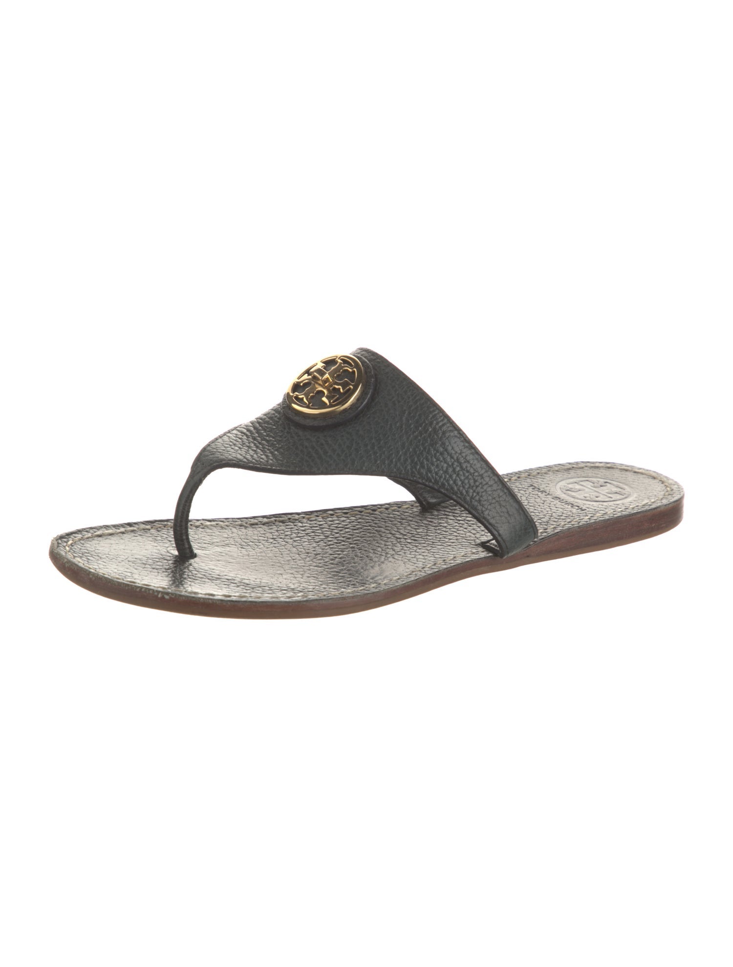 Tory Burch Leather Slides