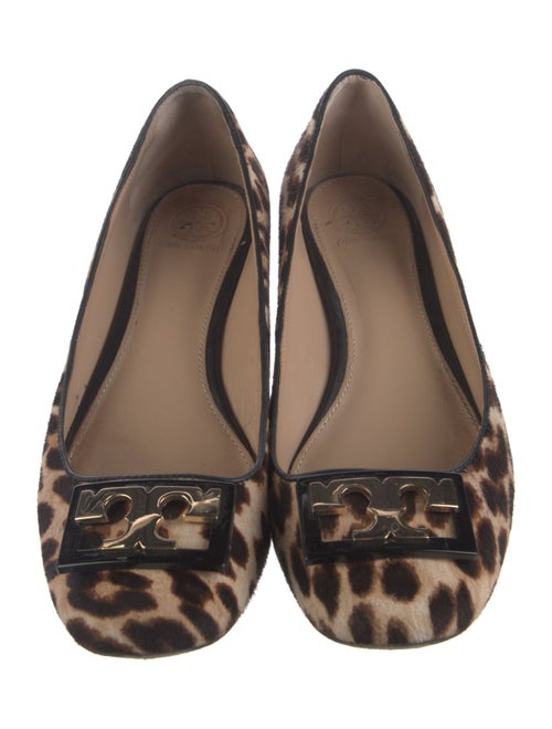 Tory Burch Ponyhair Animal Print Ballet Flats