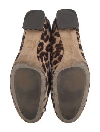 Tory Burch Ponyhair Animal Print Ballet Flats