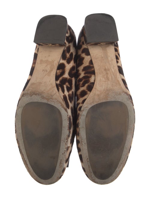 Tory Burch Ponyhair Animal Print Ballet Flats