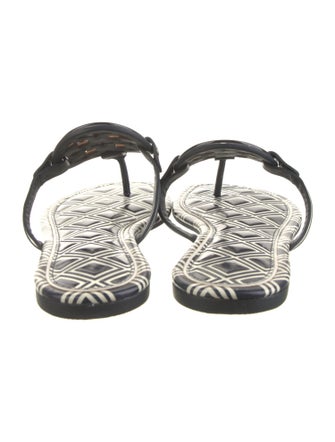 Tory Burch Leather Printed Slides