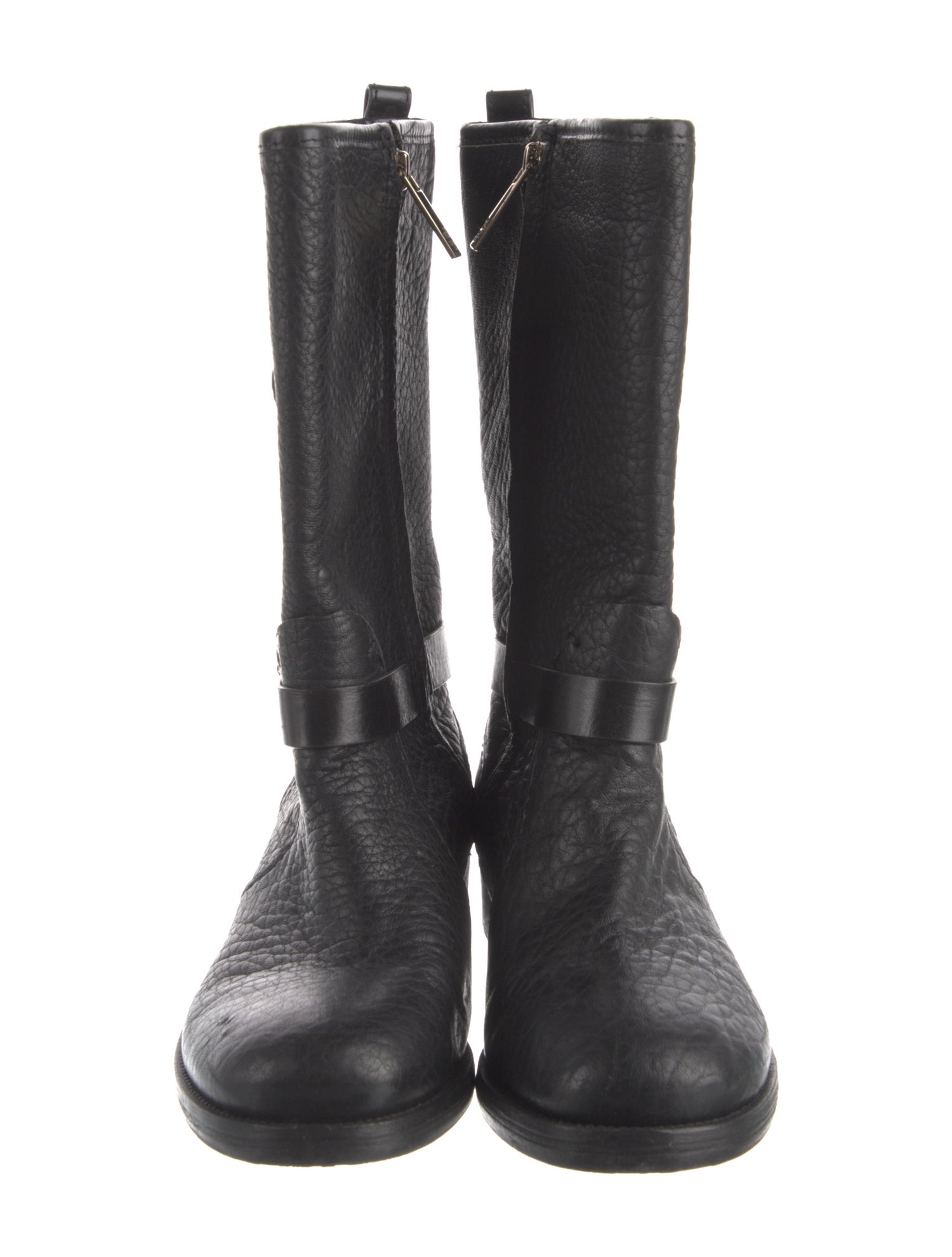 Tory Burch Leather Moto Boots