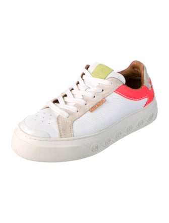Tory Burch Leather Printed Sneakers