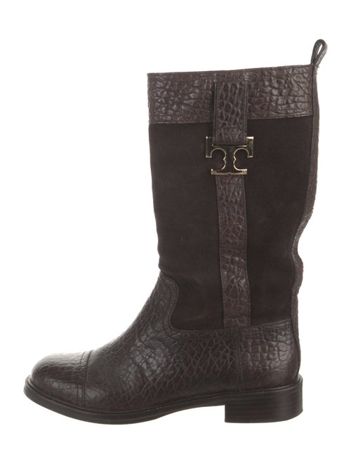 Tory Burch Suede Moto Boots