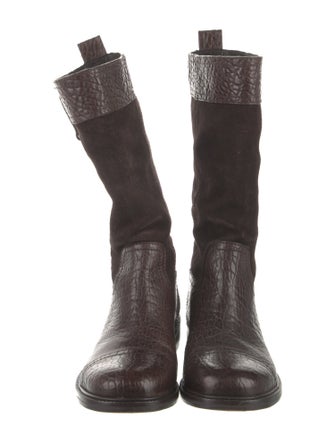 Tory Burch Suede Moto Boots