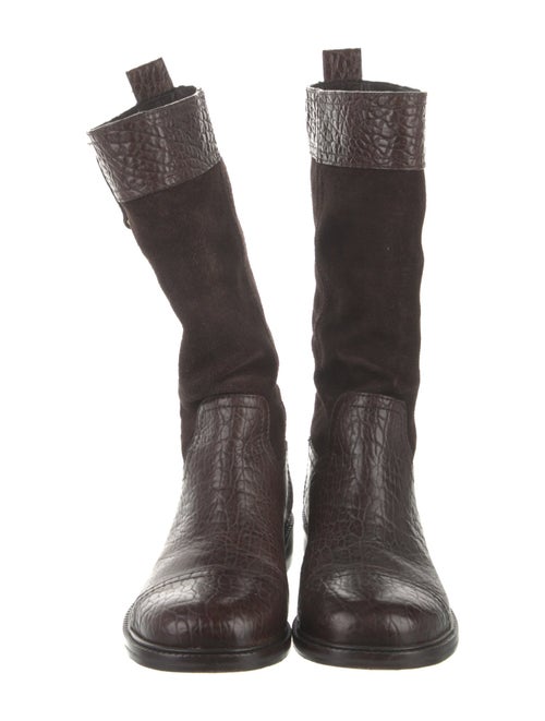 Tory Burch Suede Moto Boots