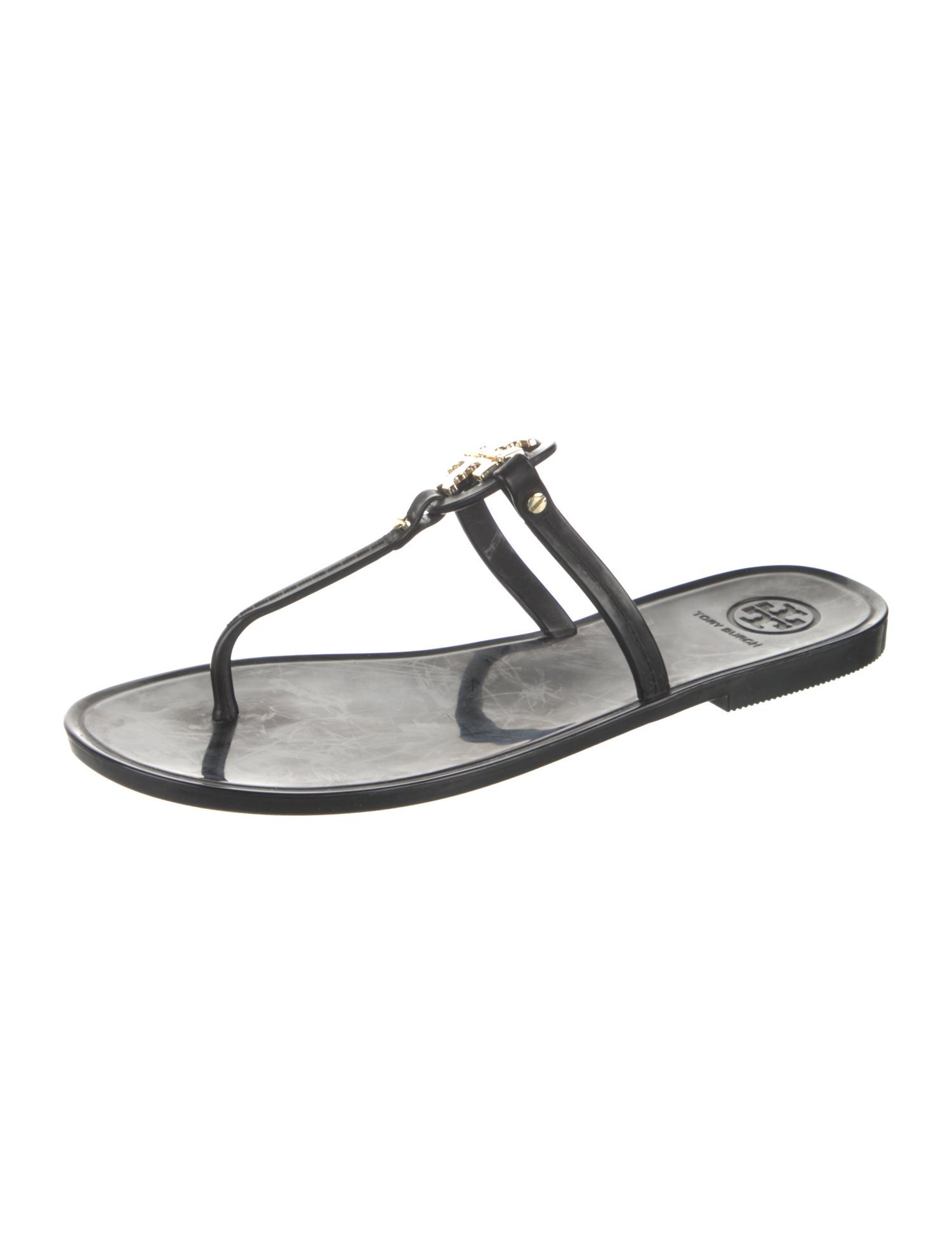 Tory Burch Leather T-Strap Sandals