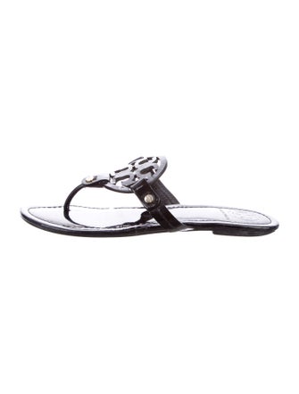 Tory Burch Patent Leather Flip Flops