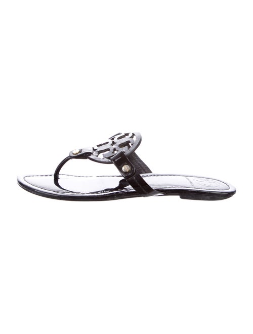 Tory Burch Patent Leather Flip Flops