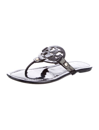 Tory Burch Patent Leather Flip Flops