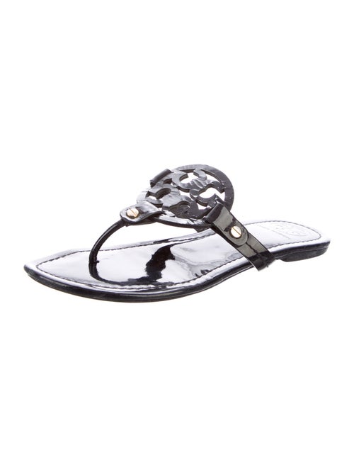 Tory Burch Patent Leather Flip Flops
