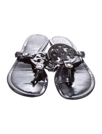 Tory Burch Patent Leather Flip Flops
