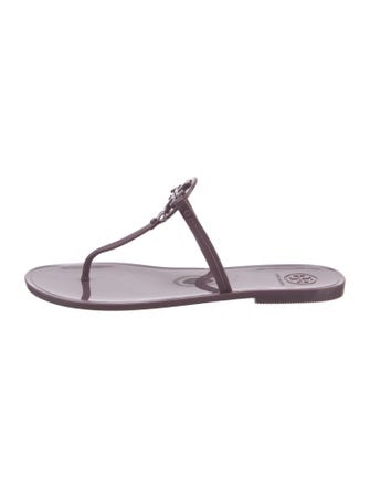 Tory Burch Rubber T-Strap Sandals