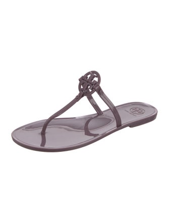 Tory Burch Rubber T-Strap Sandals