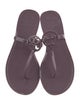 Tory Burch Rubber T-Strap Sandals
