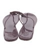 Tory Burch Rubber T-Strap Sandals