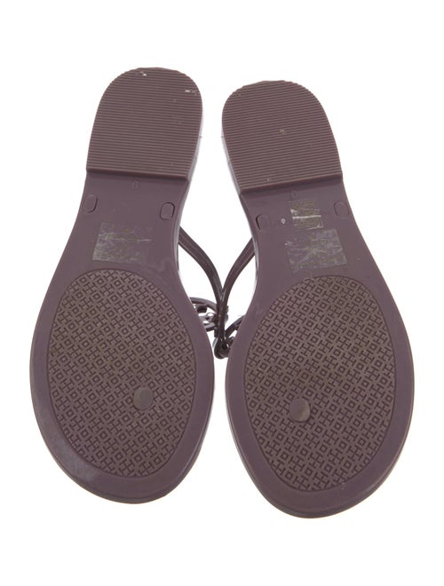 Tory Burch Rubber T-Strap Sandals