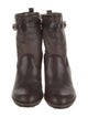Tory Burch Leather Lace-Up Boots