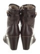 Tory Burch Leather Lace-Up Boots